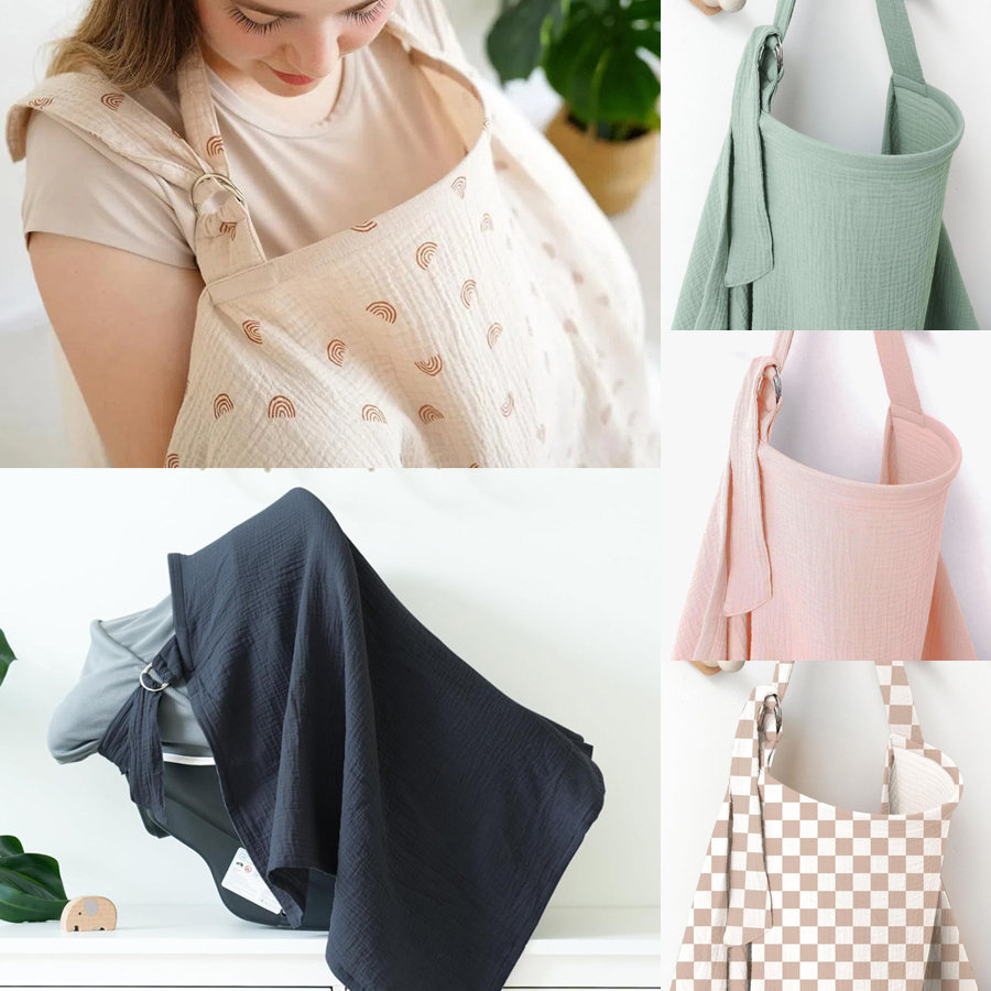 Muslin Breastfeeding Cover Por - đánh giá và giá Infant Car Seat Cover