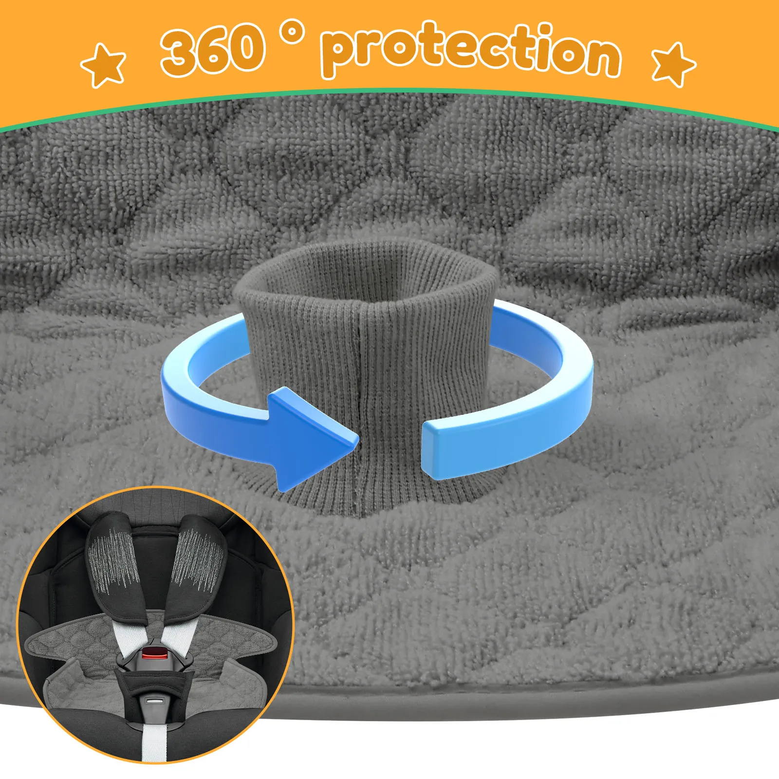 2 Pcs Baby Piddle Pad Polyeste - đánh giá và giá Infant Car Seat Cover